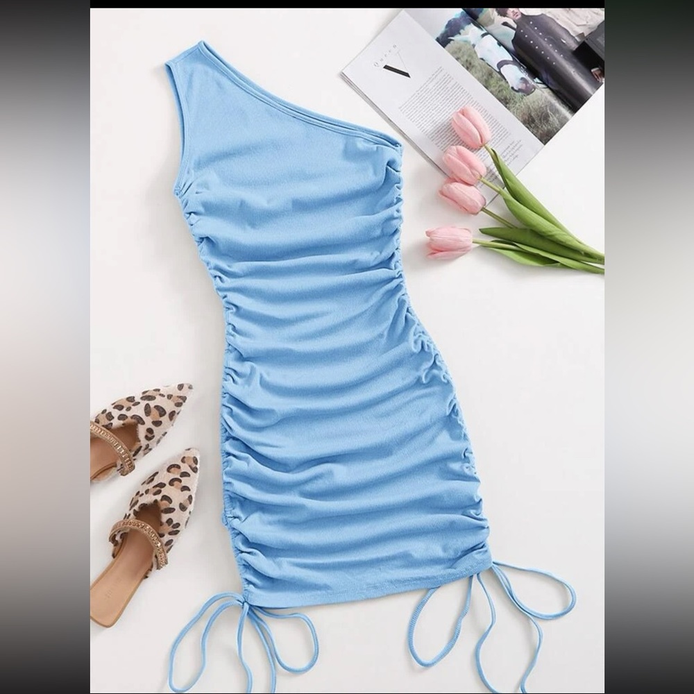 Shein blue mini dress